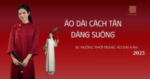Áo dài cách tân dáng suông MARYMY
