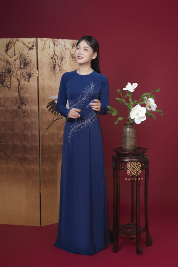 Áo Dài Mẹ Thanh Vũ MARYMY Thiết Kế Đính Kết Sang Trọng Quý Phái