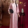 Áo Dài Cách Tân Vân Trúc Hồng Pastel MARYMY Tơ Tằm Thọ Dơi Đính Charm Tết Dây Cách Điệu
