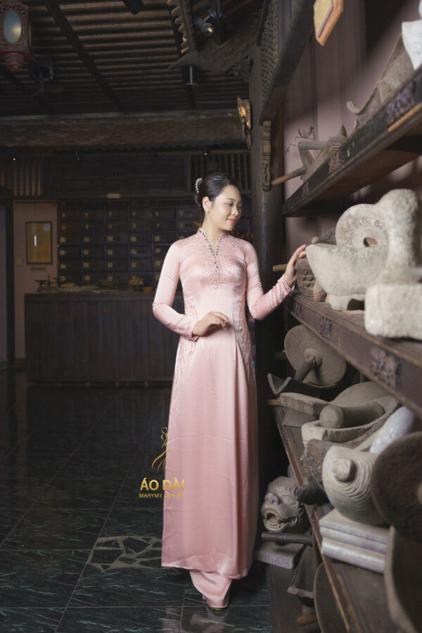 Áo Dài Mẹ Tuyết Hồng MARYMY