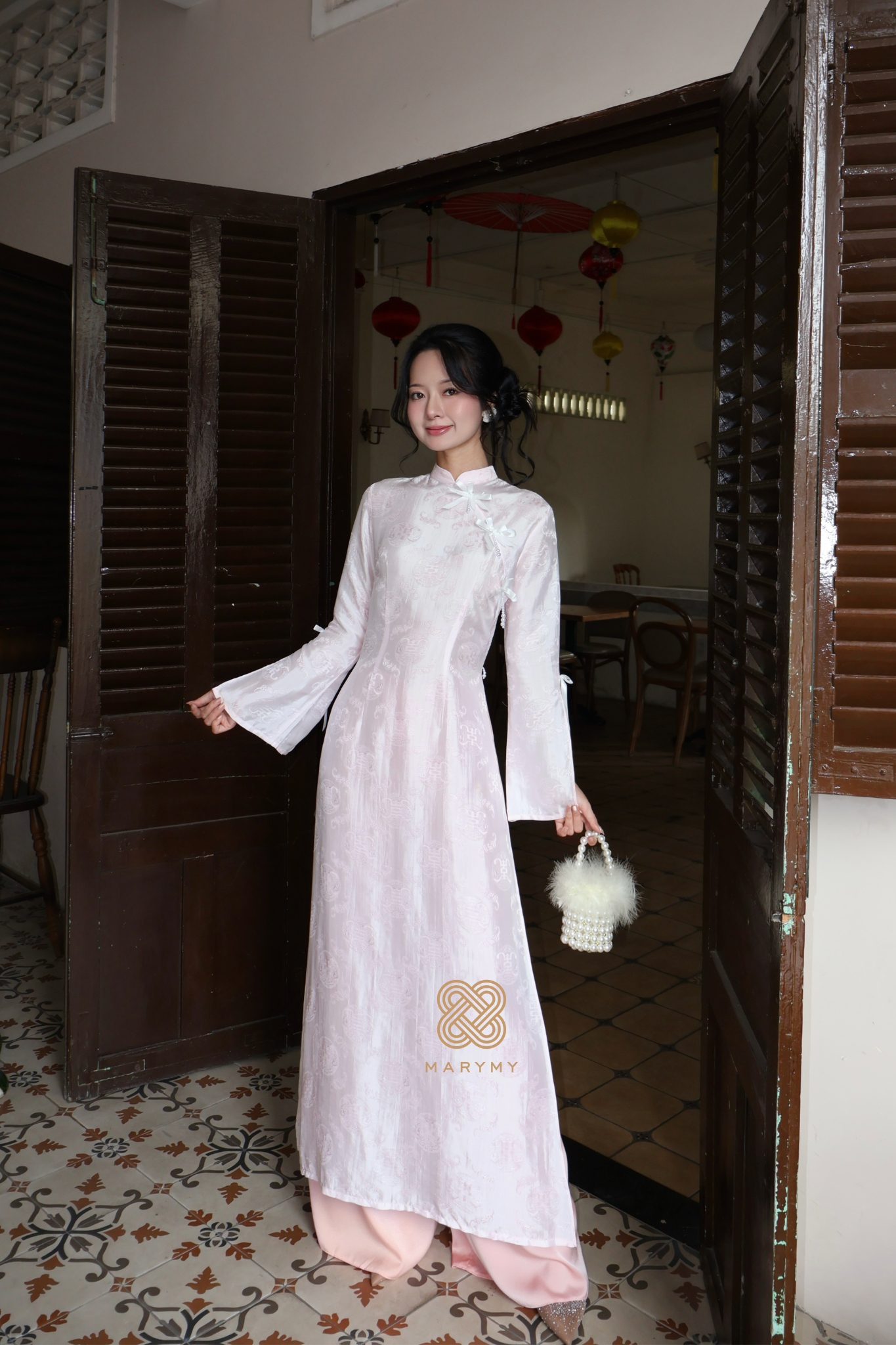Áo dài cách tân Hồng Lộ MARYMY