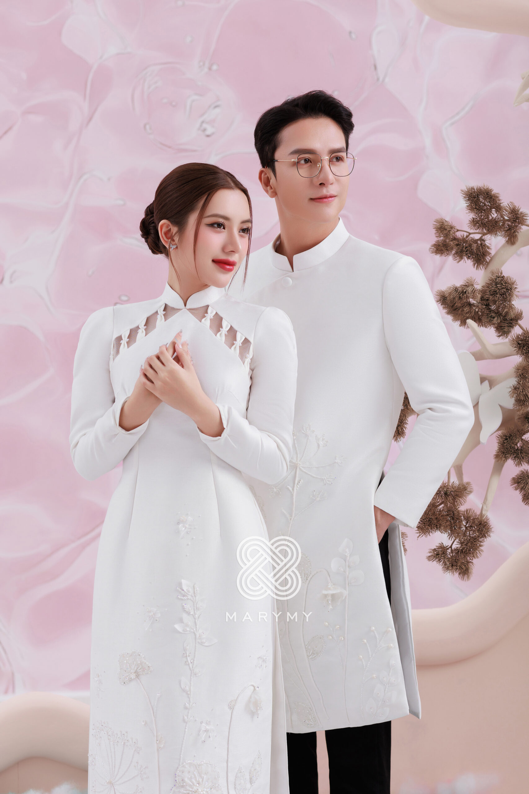 Áo dài dâu rể Hồ Điệp MARYMY