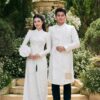 Áo Dài Dâu Rể Phụng Hòa Hỷ Khánh MARYMY Thiết Kế Kết Hợp Chữ Hỷ Và Chim Phượng