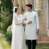 Áo Dài Dâu Rể Tuyết Lam MARYMY Thiết Kế Ren Hoa