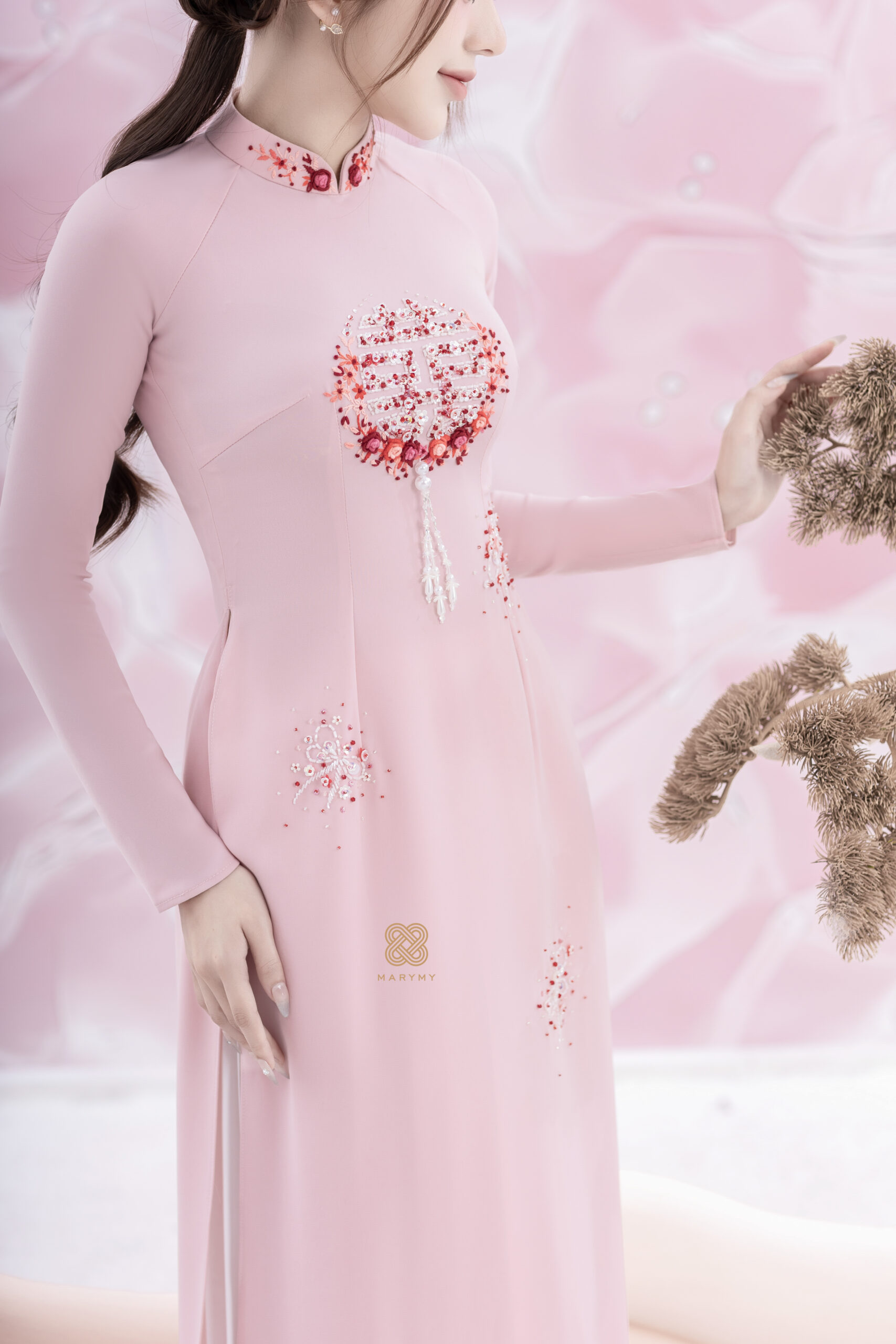 Áo dài dâu rể Yến Uyển MARYMY