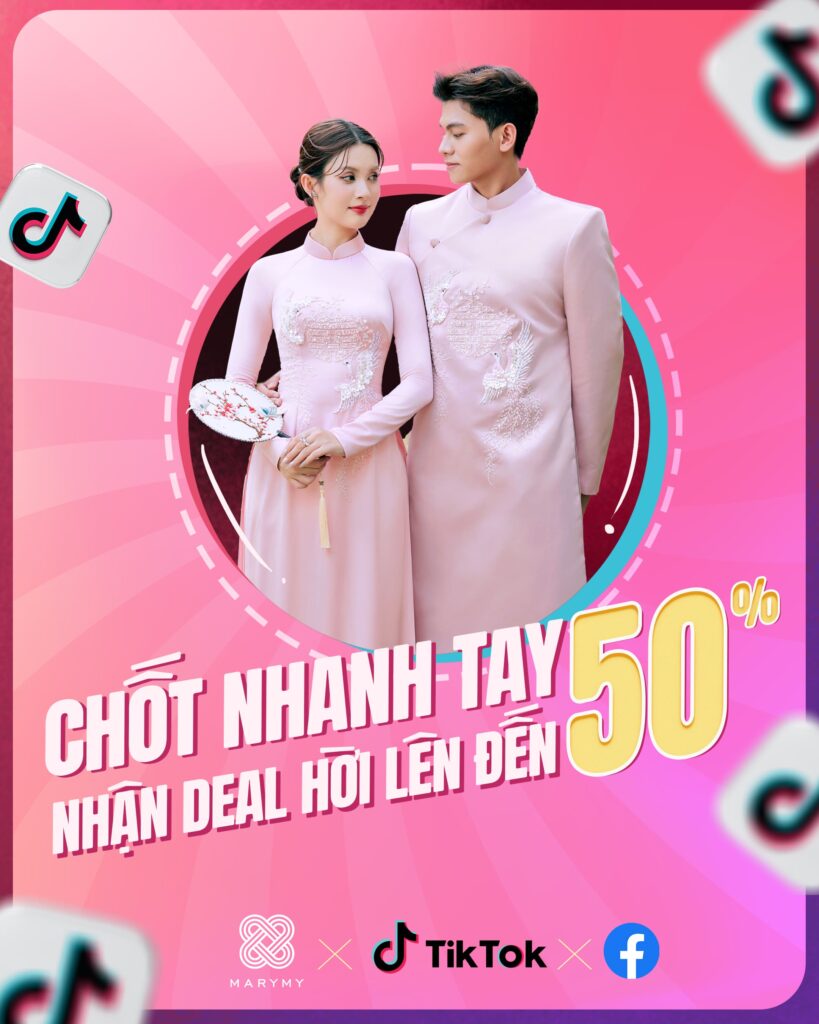 Chương trình livestream áo dài cưới MARYMY tháng 6